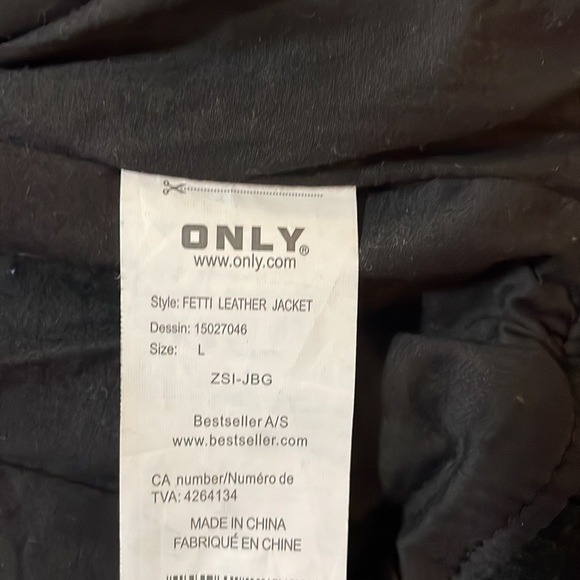 Only Fetti Leather Jacket - Picture 7 of 9